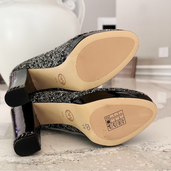 Michael Kors Sabrina Chain Heel Tweed Pumps - Picture 11 of 15